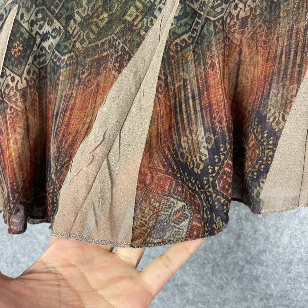 Live And Let Live Velvet Tunic Top Womens XL Asymmetrical Whimsigoth Fairy Artsy - Picture 4 of 14